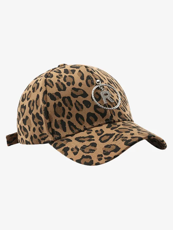 Retro Leopard Print Curved Baseball Cap sold by Thesupermade