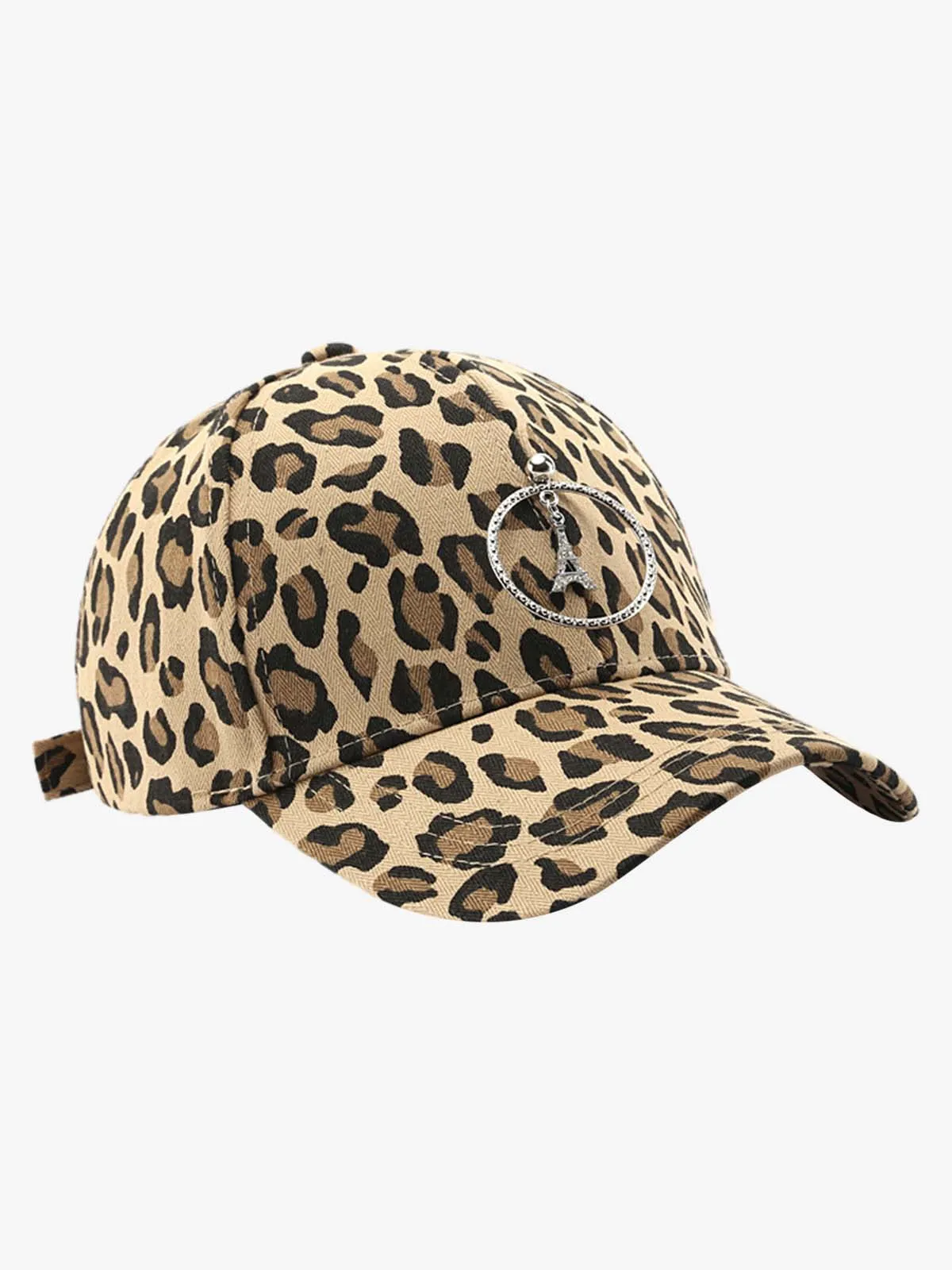 Retro Leopard Print Curved Baseball Cap sold by Thesupermade product image thumbnail 5
