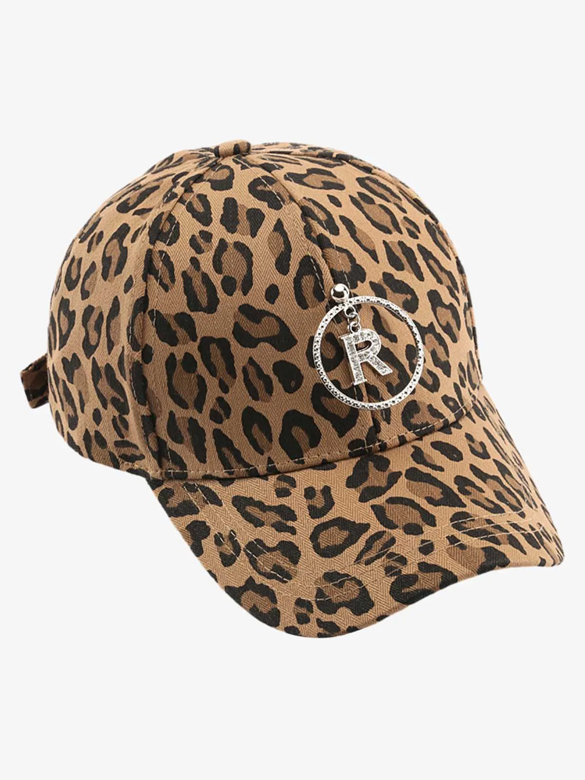 Retro Leopard Print Curved Baseball Cap sold by Thesupermade product image thumbnail 3