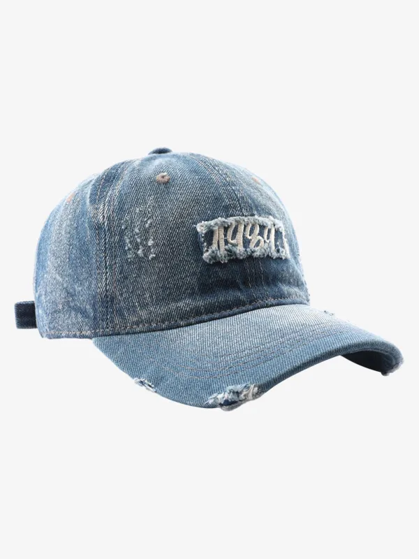 1989 Embroidery Distressed Denim Baseball Cap sold by Thesupermade