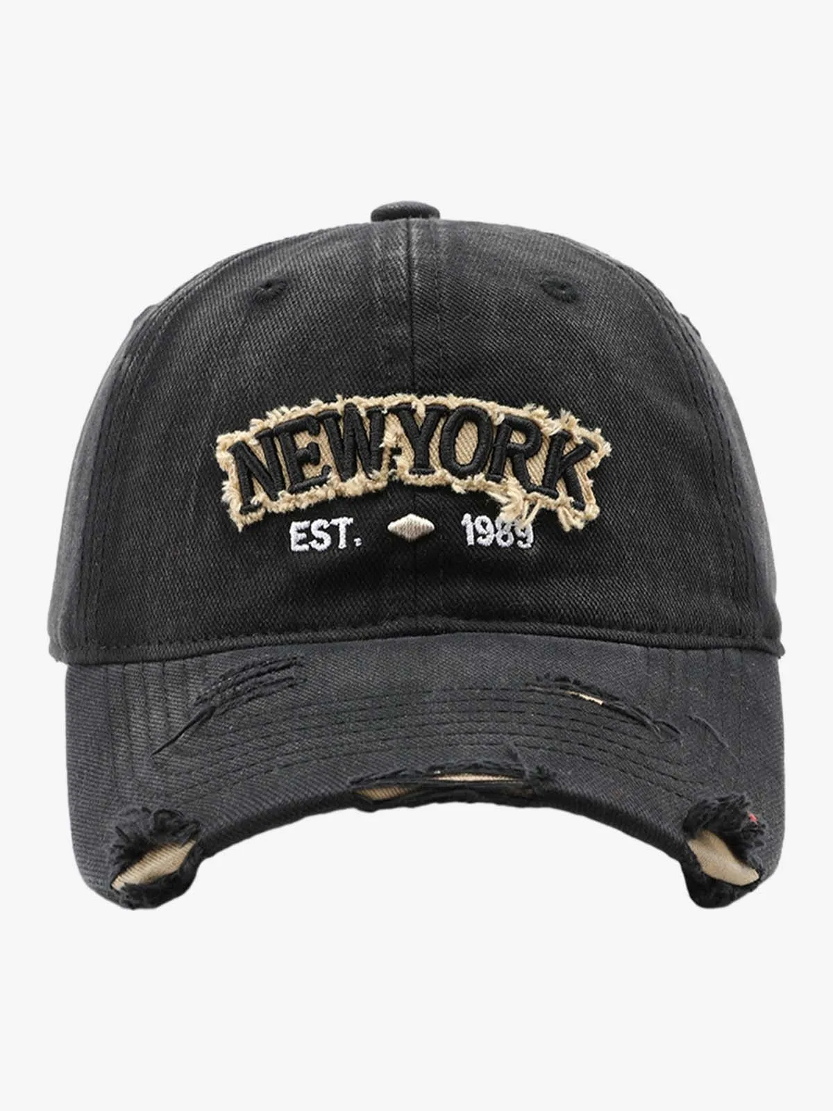 Vintage Washed Distressed Letter Embroidery Baseball Cap sold by Thesupermade product image thumbnail 4