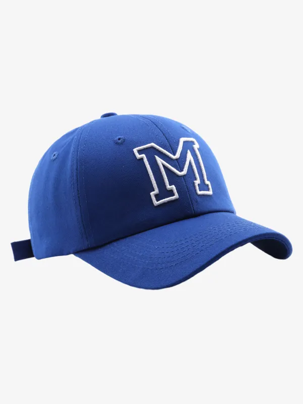 Retro Hollow M Letter Embroidered Baseball Cap sold by Thesupermade