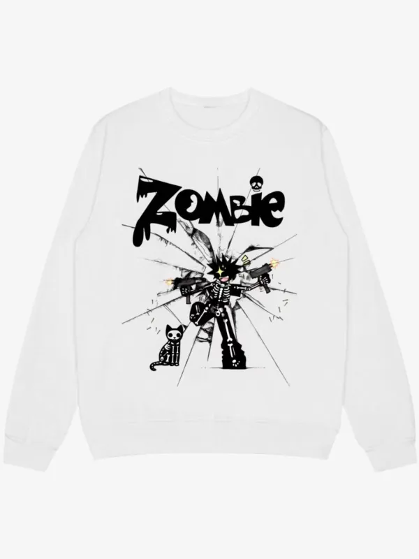 Zombie Themed Graphic Sweatshirt sold by Thesupermade