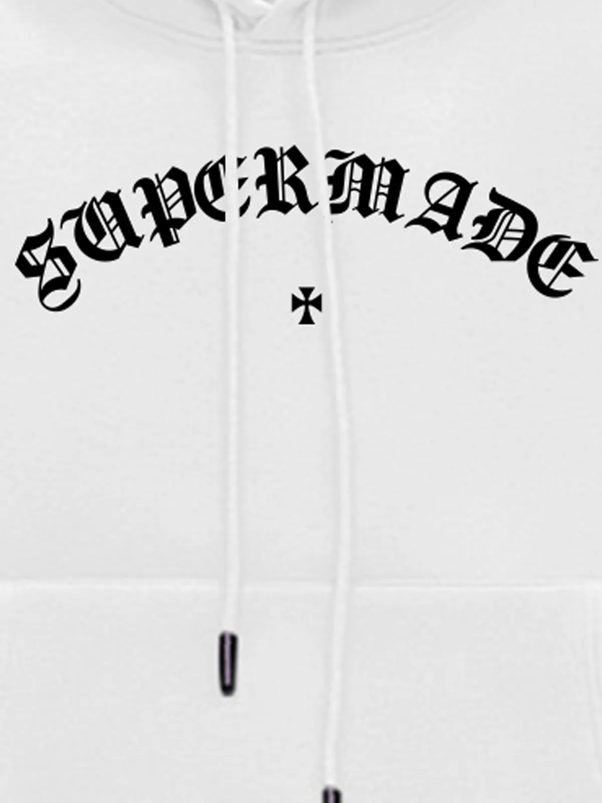 Street Letter Design Print Plush Hooded Sweatshirt sold by Thesupermade product image thumbnail 4