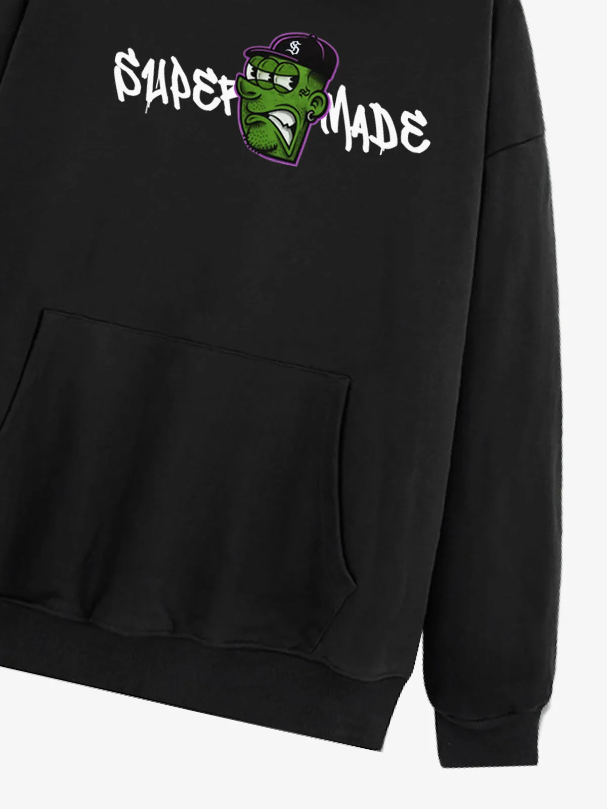 Original Fun Face Print Graphic Hoodie sold by Thesupermade product image thumbnail 5