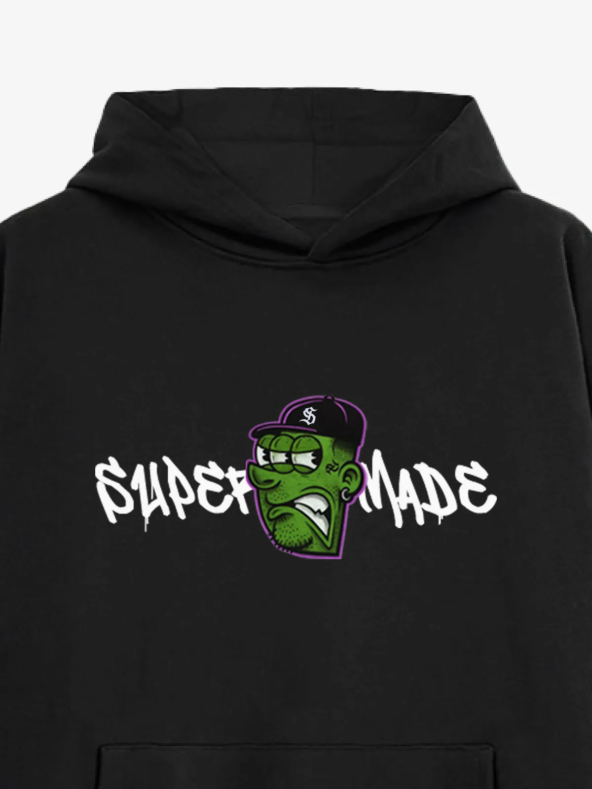 Original Fun Face Print Graphic Hoodie sold by Thesupermade product image thumbnail 2