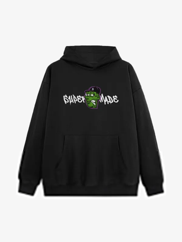 Original Fun Face Print Graphic Hoodie sold by Thesupermade