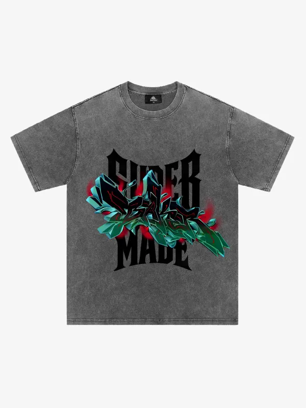 Original Retro Street Graffiti Graphic T-Shirt sold by Thesupermade