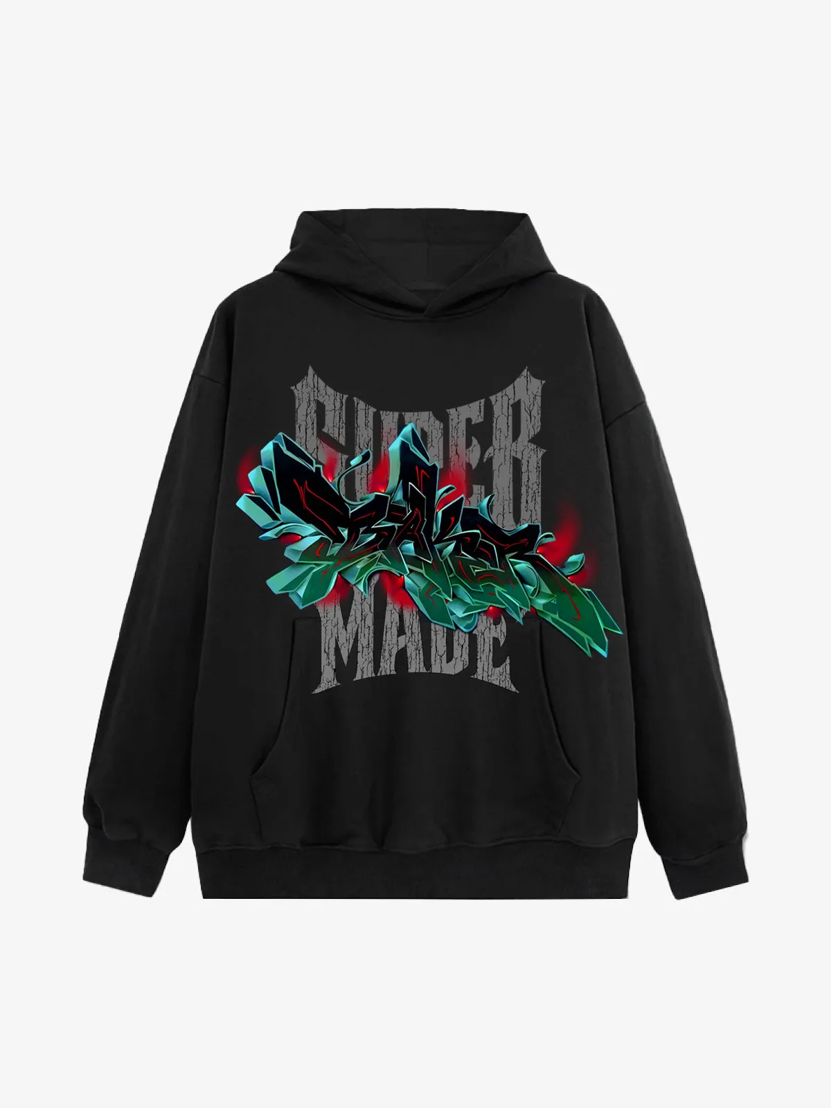 Street Graffiti Pattern Design Hoodie sold by Thesupermade product image thumbnail 2
