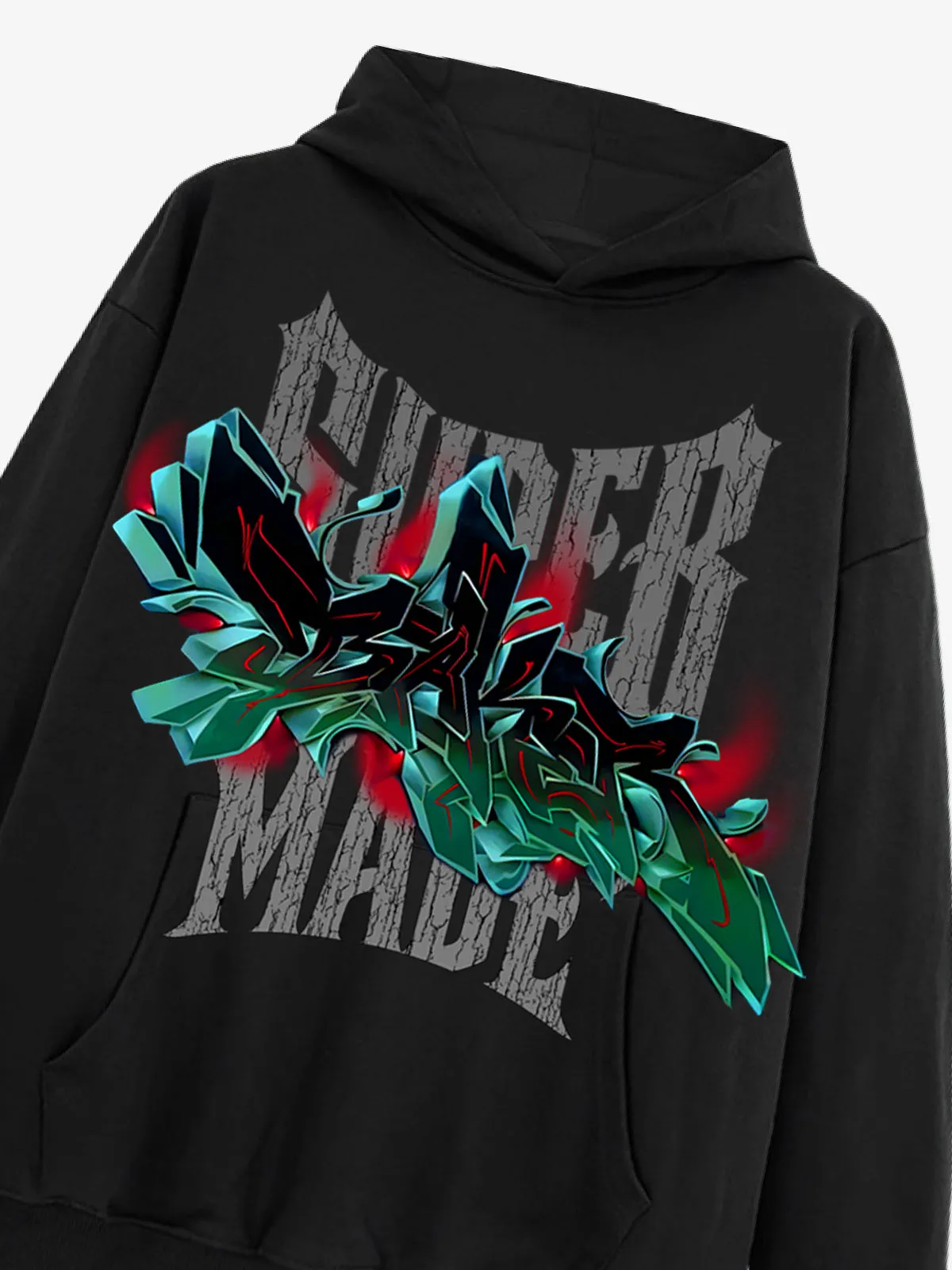 Street Graffiti Pattern Design Hoodie sold by Thesupermade product image thumbnail 4
