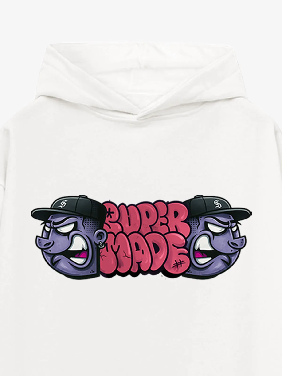 Supermade graffiti Font Figurine Hoodie sold by Thesupermade product image thumbnail 4