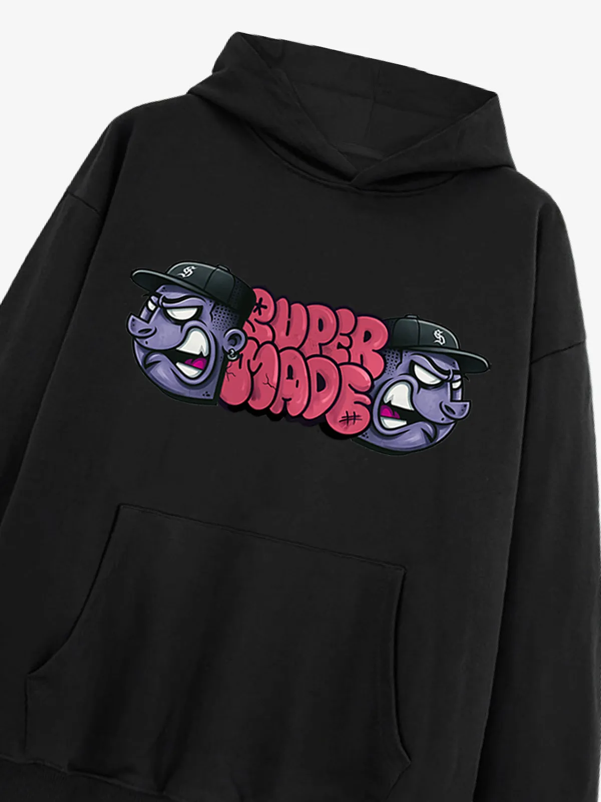 Supermade graffiti Font Figurine Hoodie sold by Thesupermade product image thumbnail 5