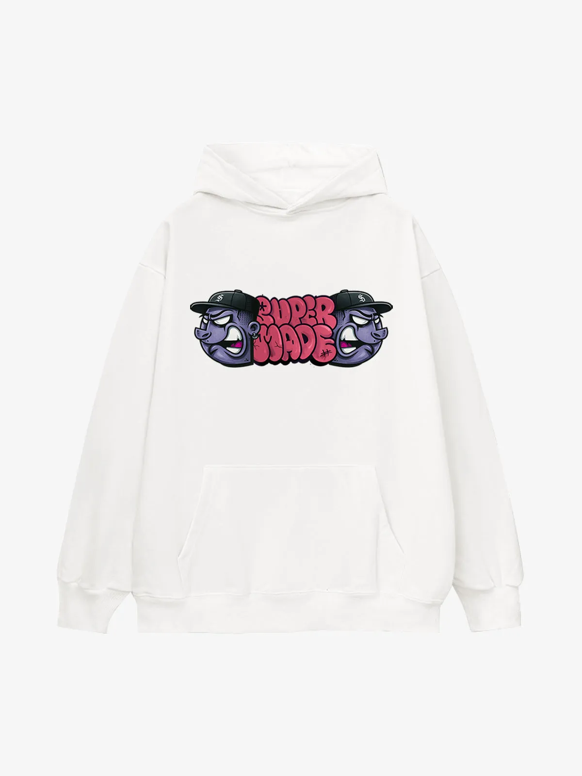 Supermade graffiti Font Figurine Hoodie sold by Thesupermade product image thumbnail 2