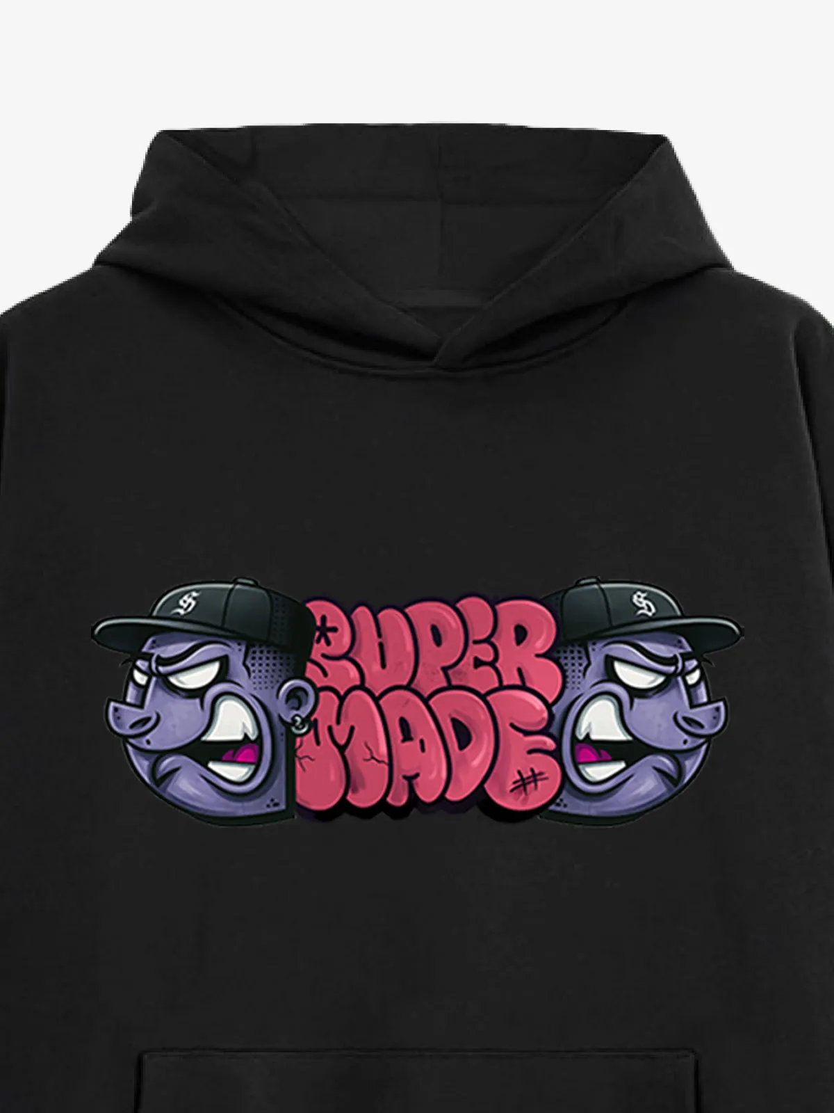 Supermade graffiti Font Figurine Hoodie sold by Thesupermade product image thumbnail 3