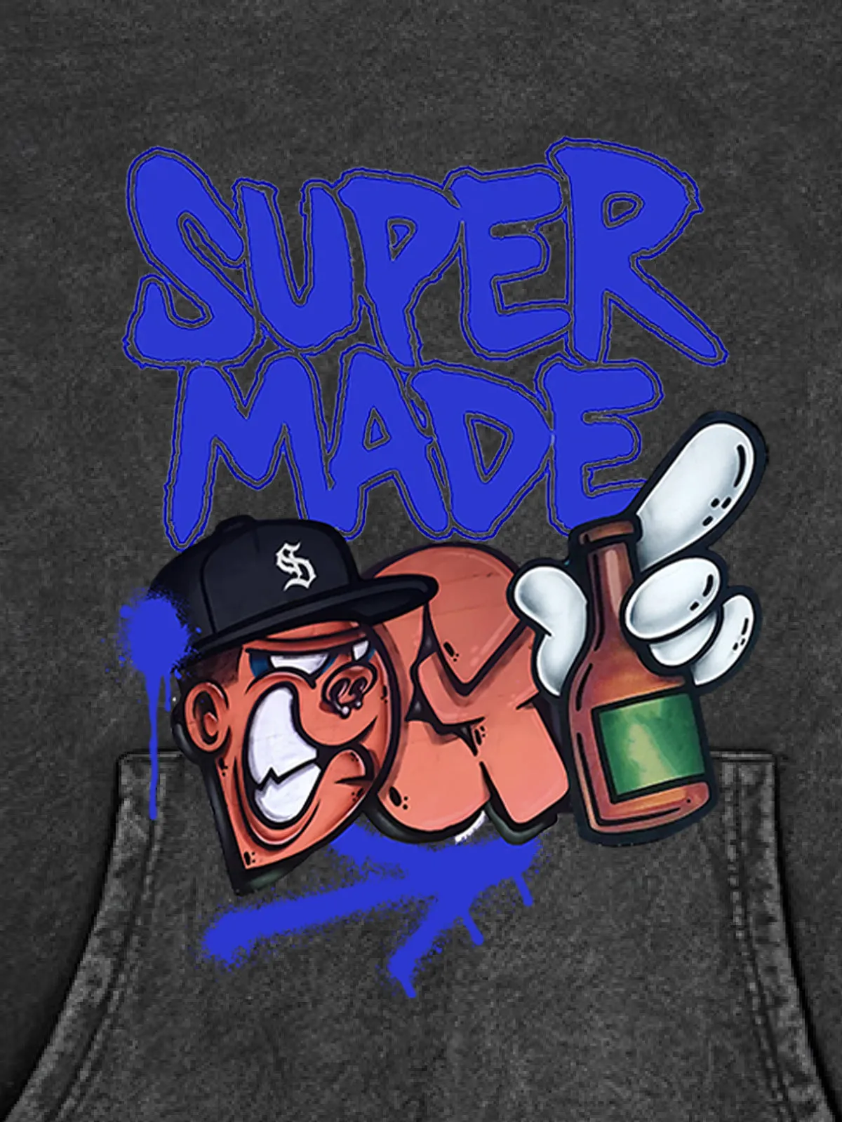 Supermade Graffiti Design Hoodie sold by Thesupermade product image thumbnail 5