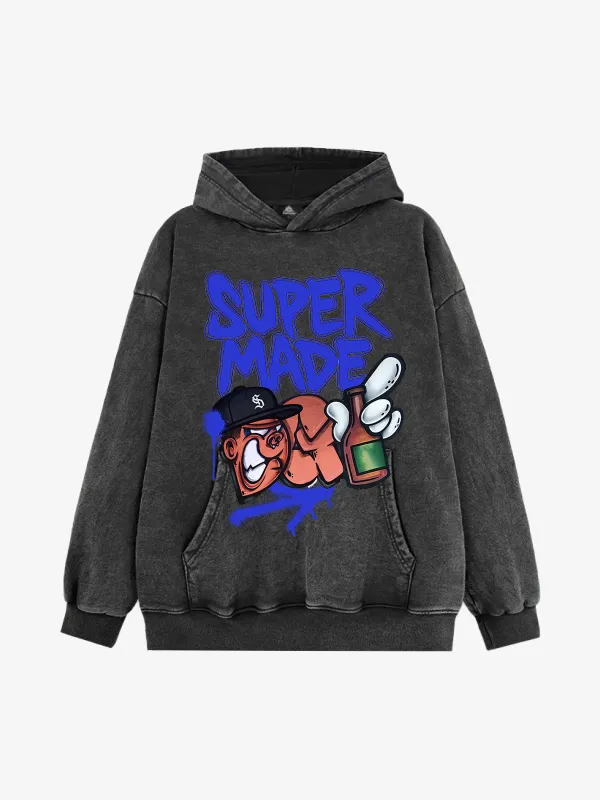 Supermade Graffiti Design Hoodie sold by Thesupermade