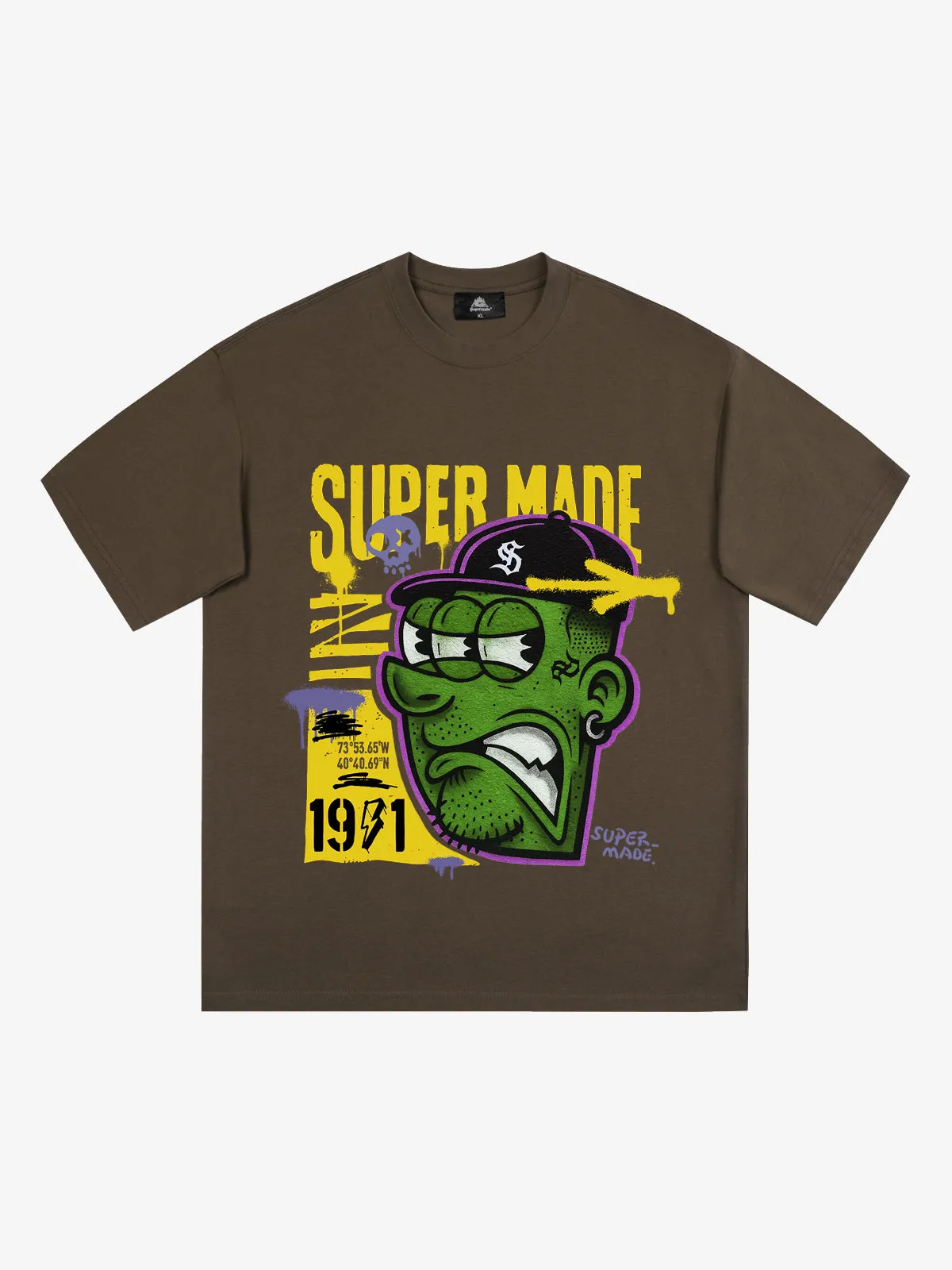 Bold Monster Design Graphic T-Shirt sold by Thesupermade product image thumbnail 2