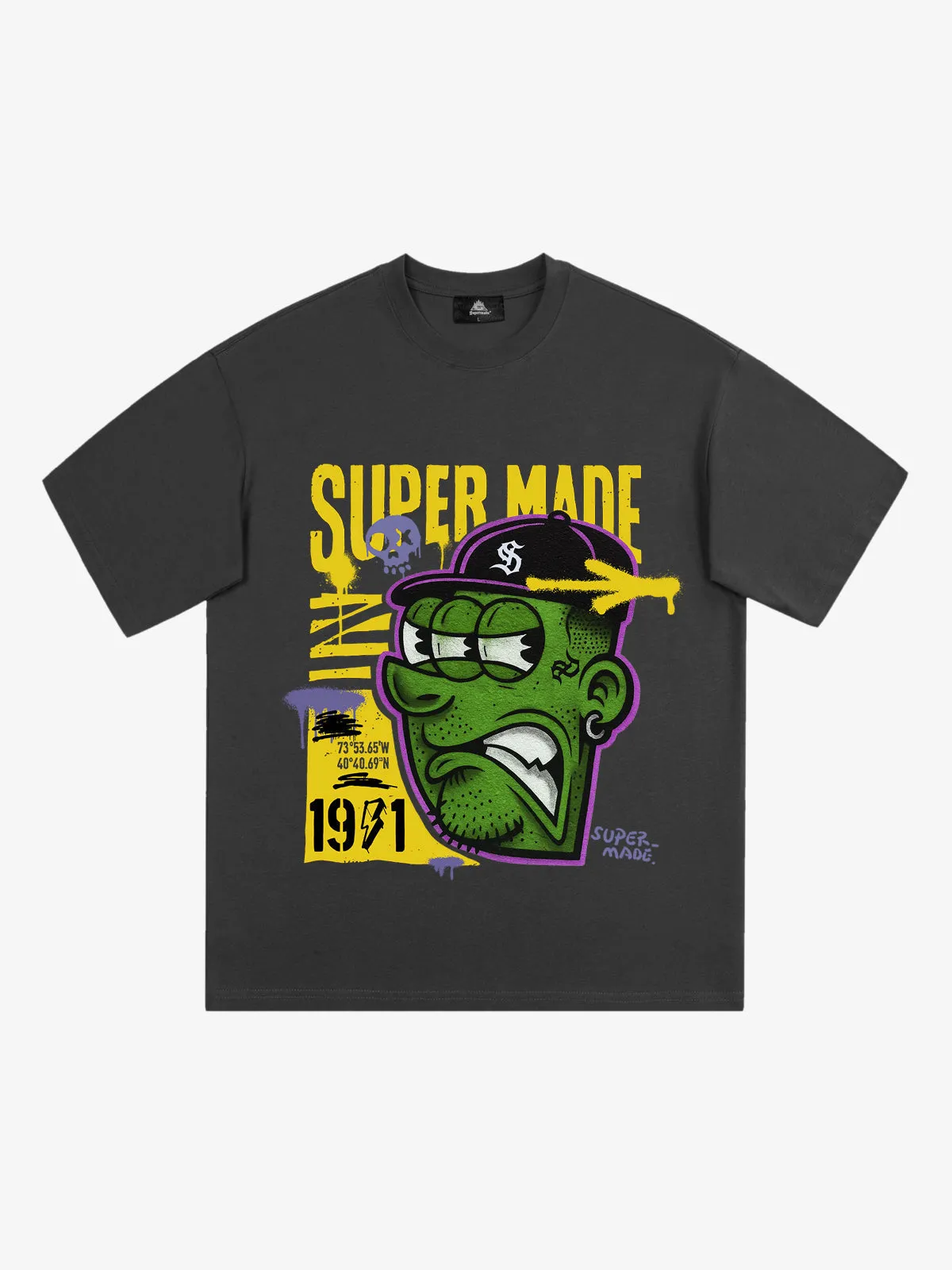 Bold Monster Design Graphic T-Shirt sold by Thesupermade product image thumbnail 5