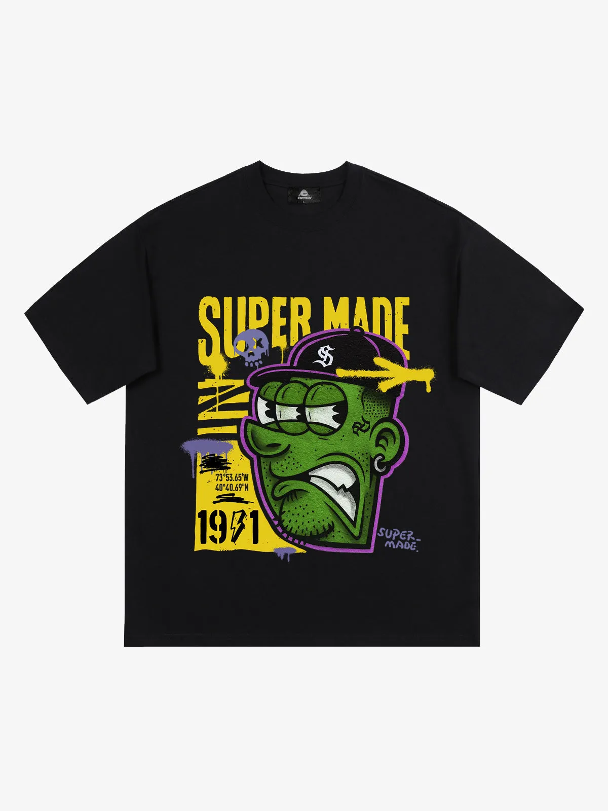 Bold Monster Design Graphic T-Shirt sold by Thesupermade product image thumbnail 3