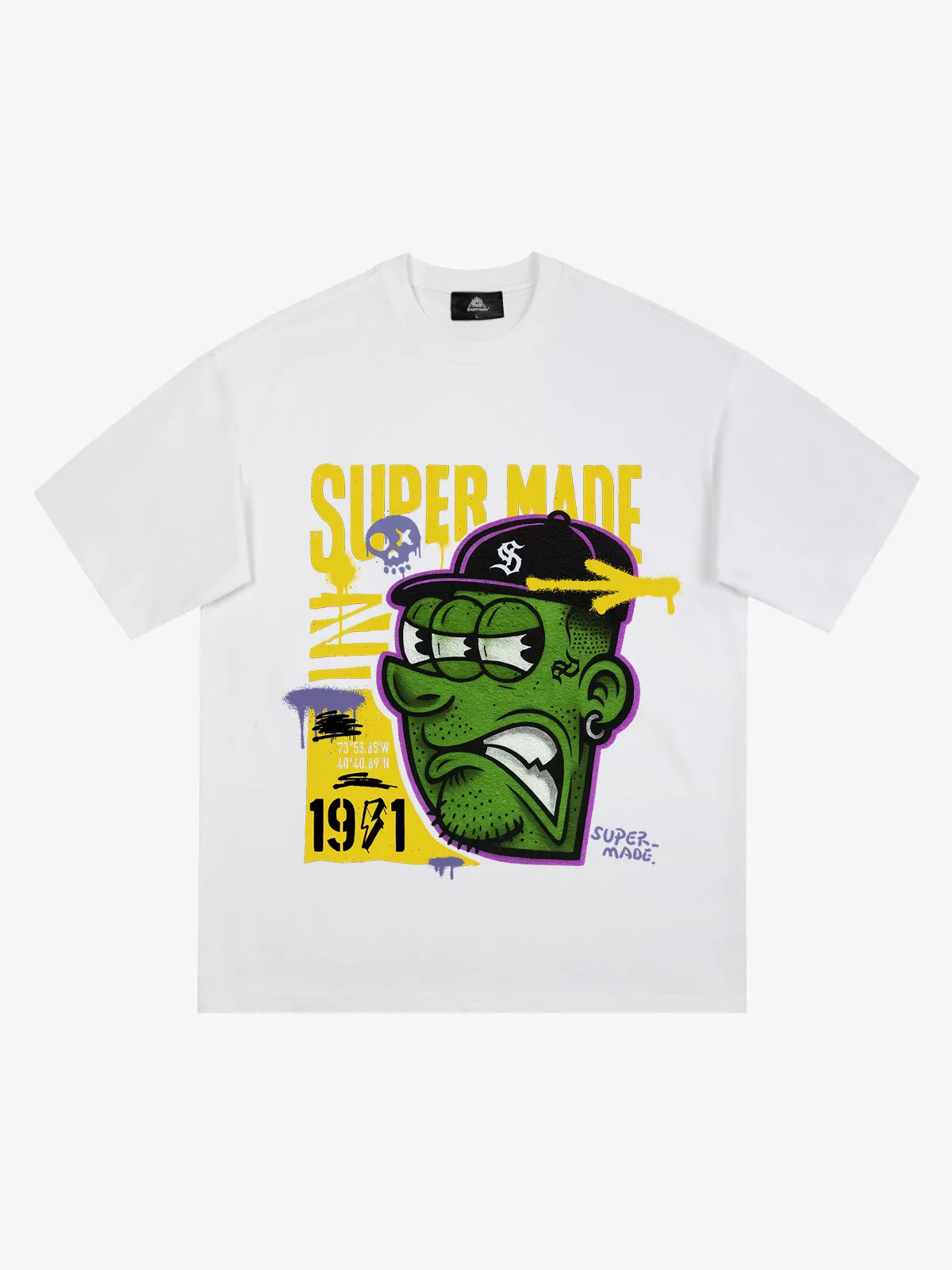 Bold Monster Design Graphic T-Shirt sold by Thesupermade product image thumbnail 4