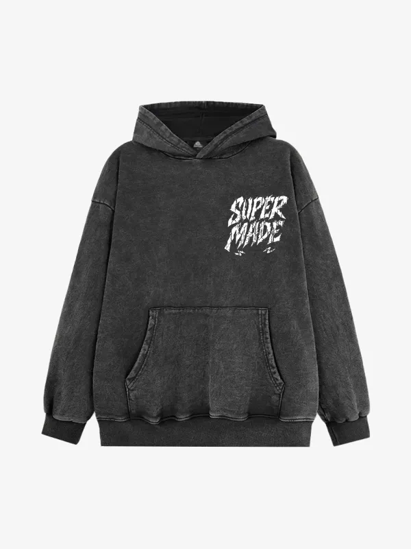 Distressed Bold Demon Design Graphic Hoodie sold by Thesupermade