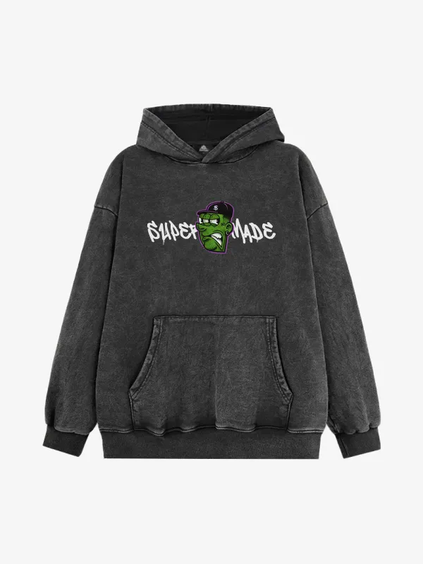 Supermade Graffiti Design Hooded Sweatshirt sold by Thesupermade