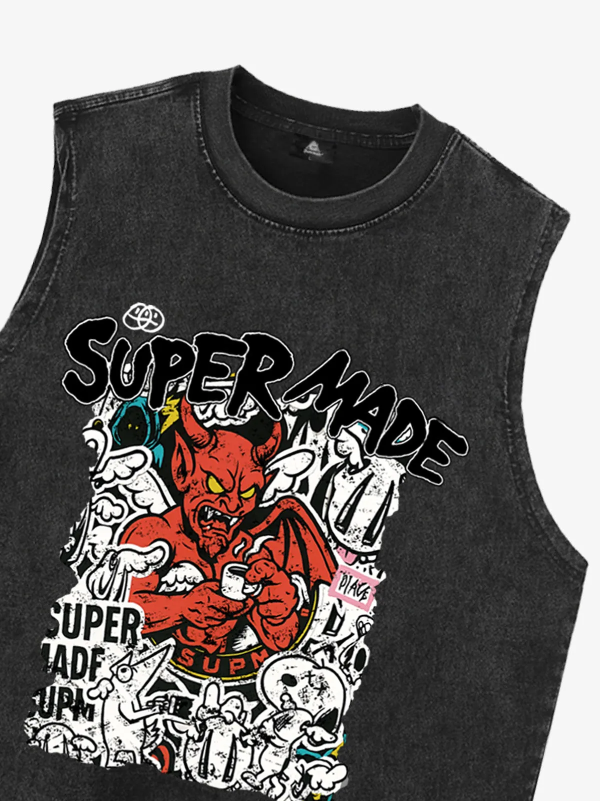Original Graphic Muscle Tank Top sold by Thesupermade product image thumbnail 3