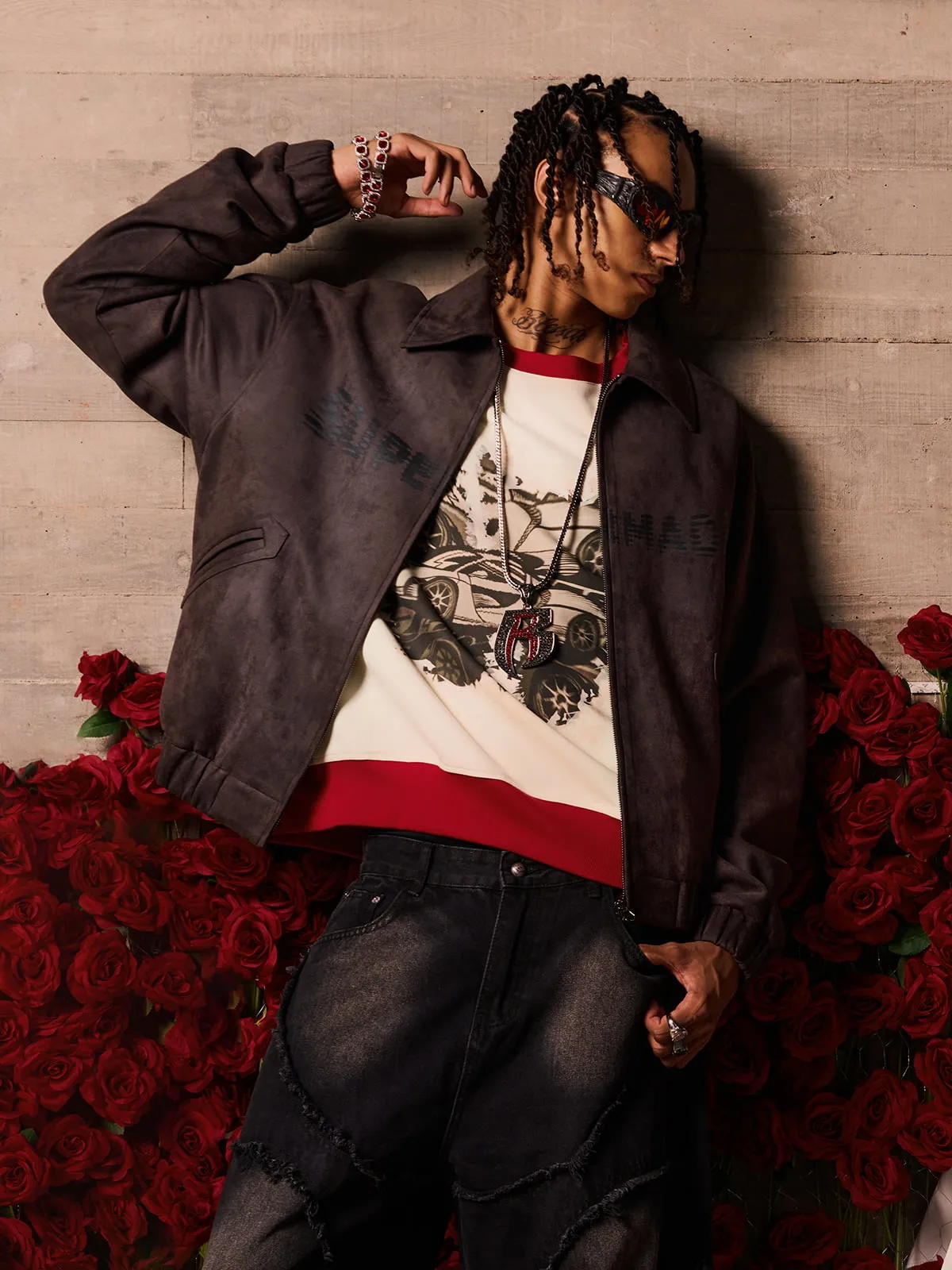 Original Retro Racing Print Sweatshirt sold by Thesupermade product image thumbnail 2