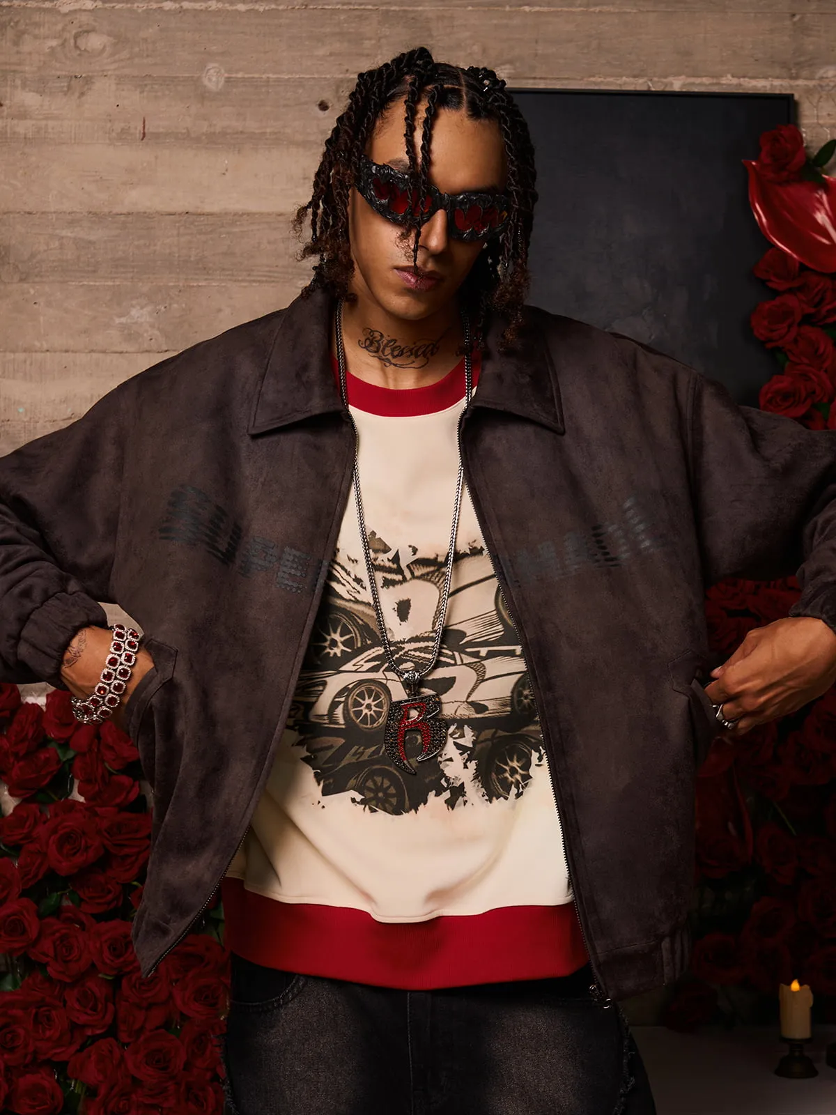 Original Retro Racing Print Sweatshirt sold by Thesupermade product image thumbnail 3