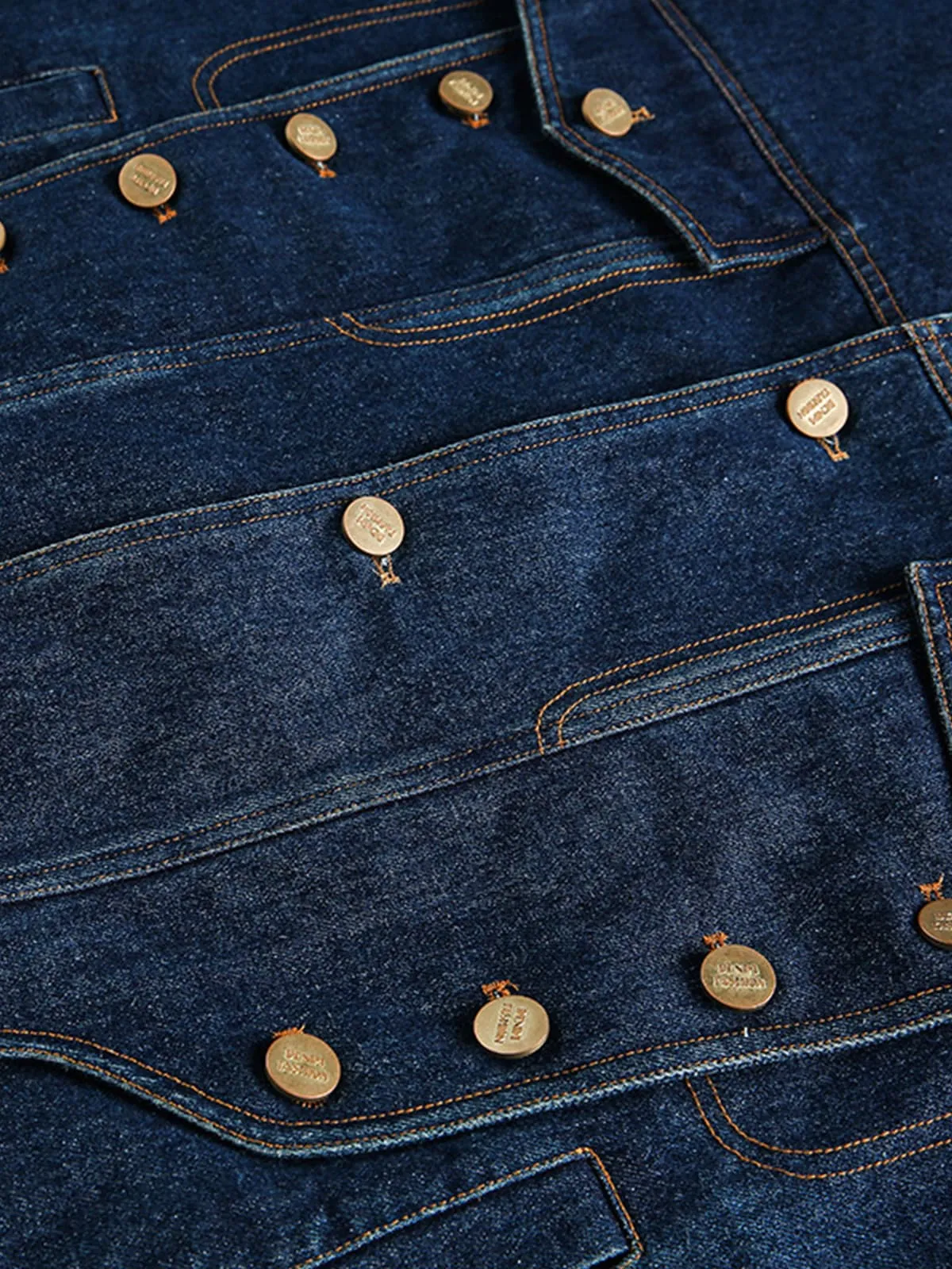 Vintage Metal Studs Decorated Denim Jacket sold by Thesupermade product image thumbnail 4