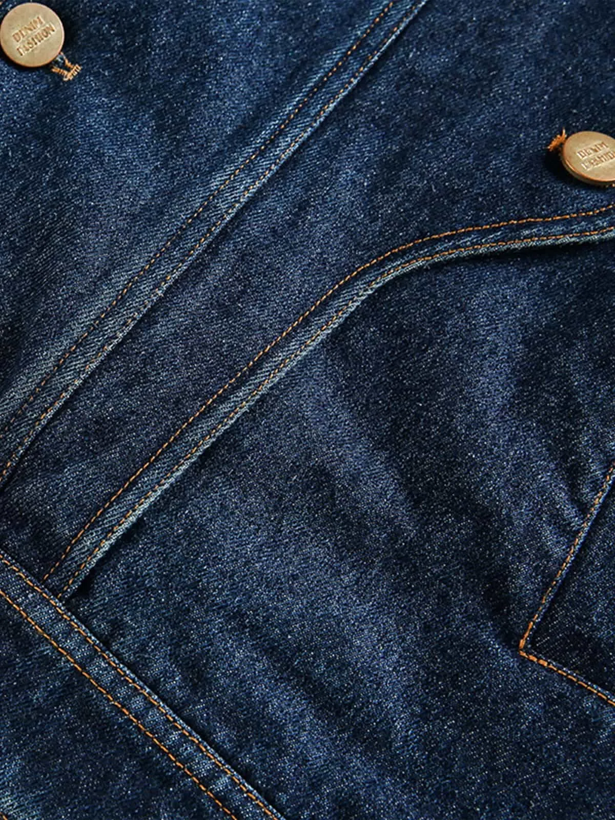 Vintage Metal Studs Decorated Denim Jacket sold by Thesupermade product image thumbnail 5