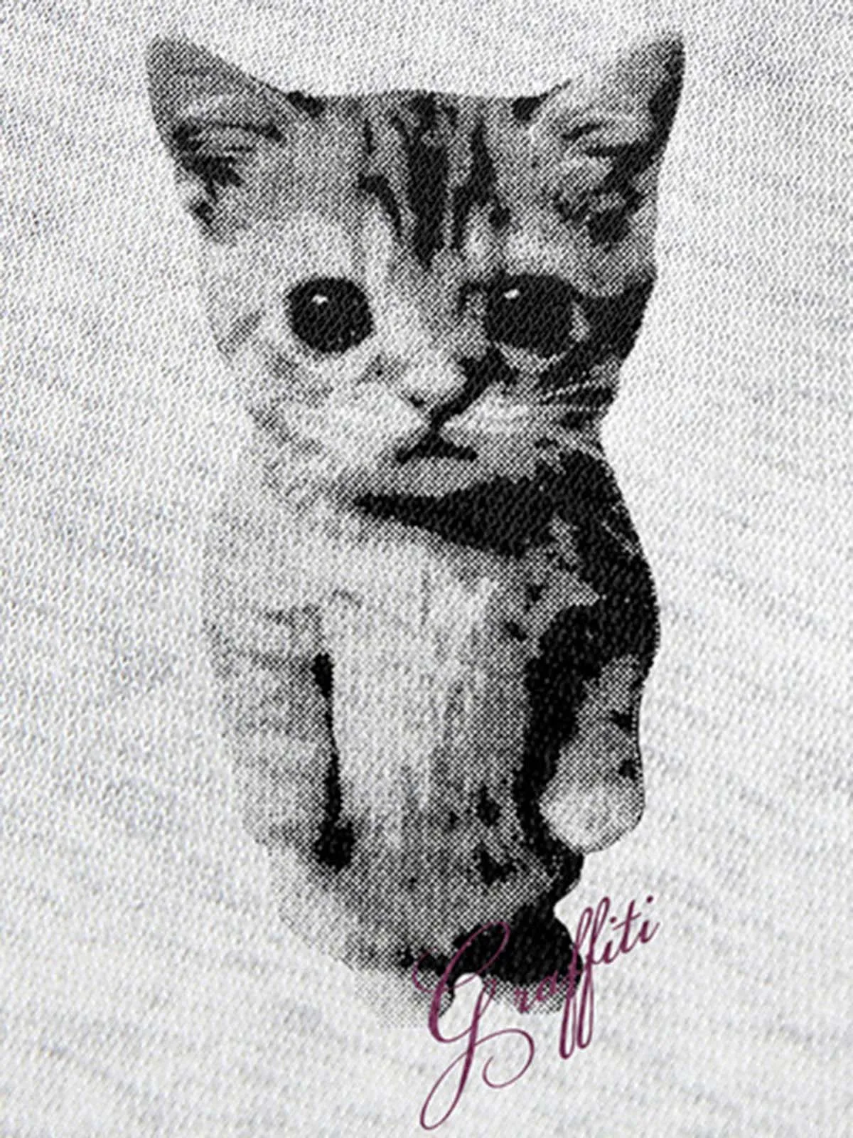 Standing Kitten Graphic Designer Zip Sweatshirt sold by Thesupermade product image thumbnail 5