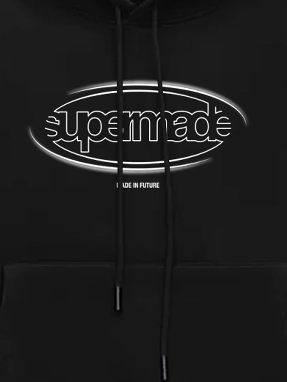 Letter Design Print Fleece Hooded Sweatshirt sold by Thesupermade product image thumbnail 4