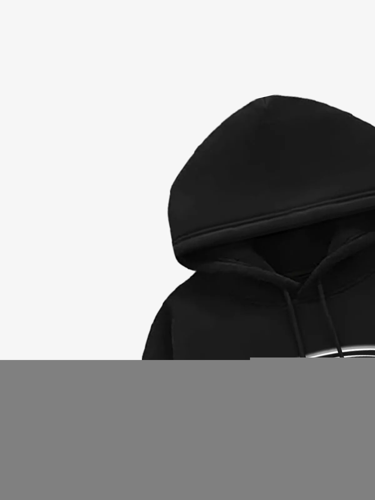 Letter Design Print Fleece Hooded Sweatshirt sold by Thesupermade product image thumbnail 3