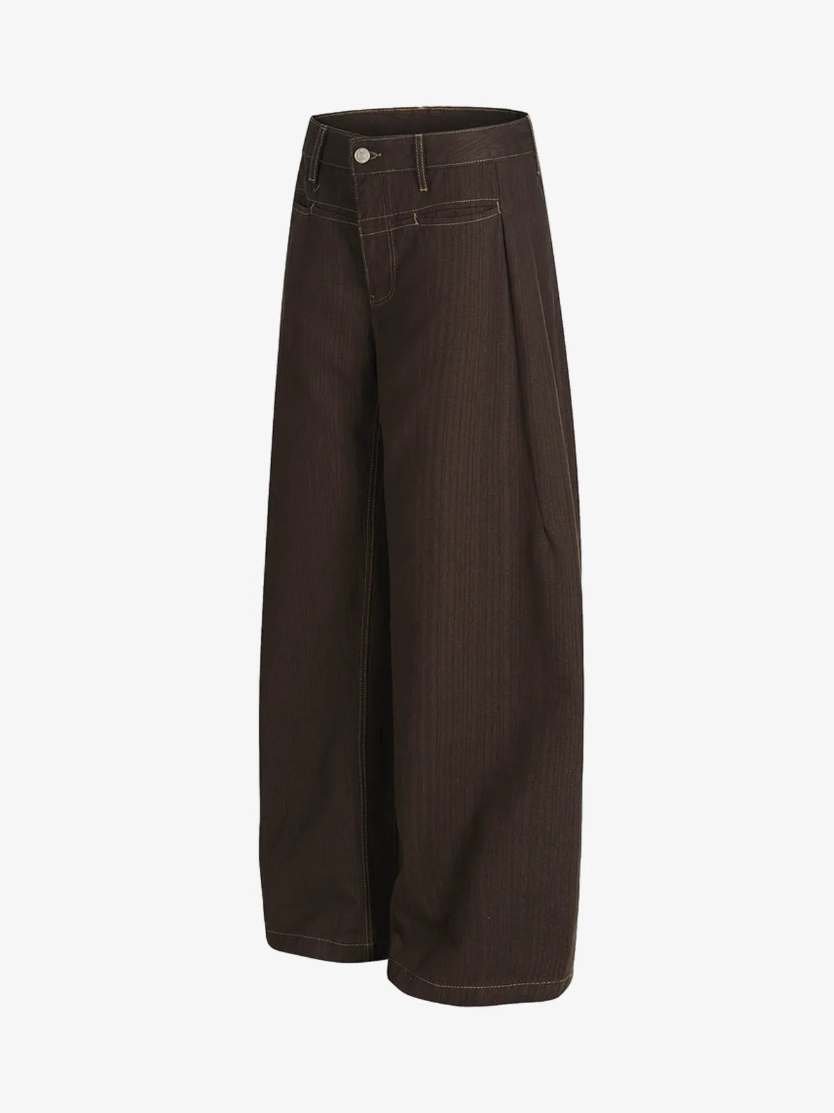 Vintage Contrast Thread Barrel Pants sold by Thesupermade product image thumbnail 2