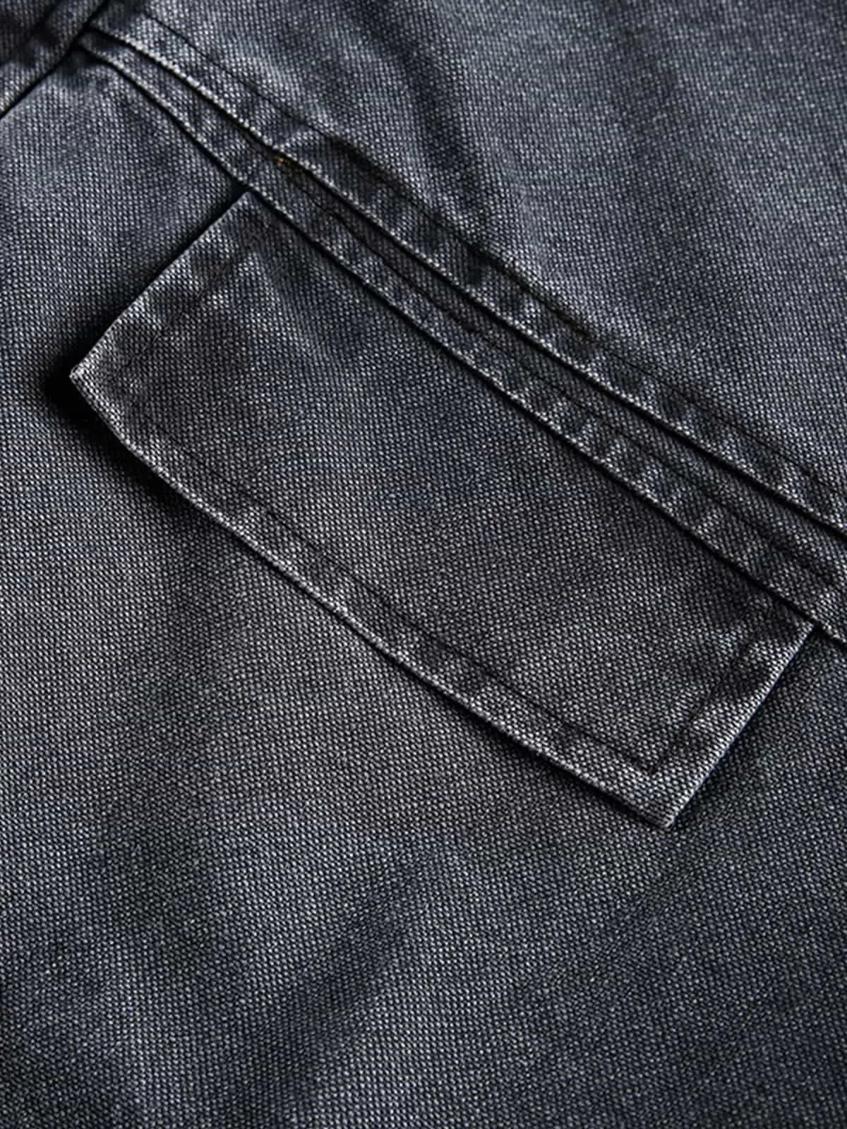 Vintage Washed Distressed Deconstructed High Collar Jacket sold by Thesupermade product image thumbnail 5