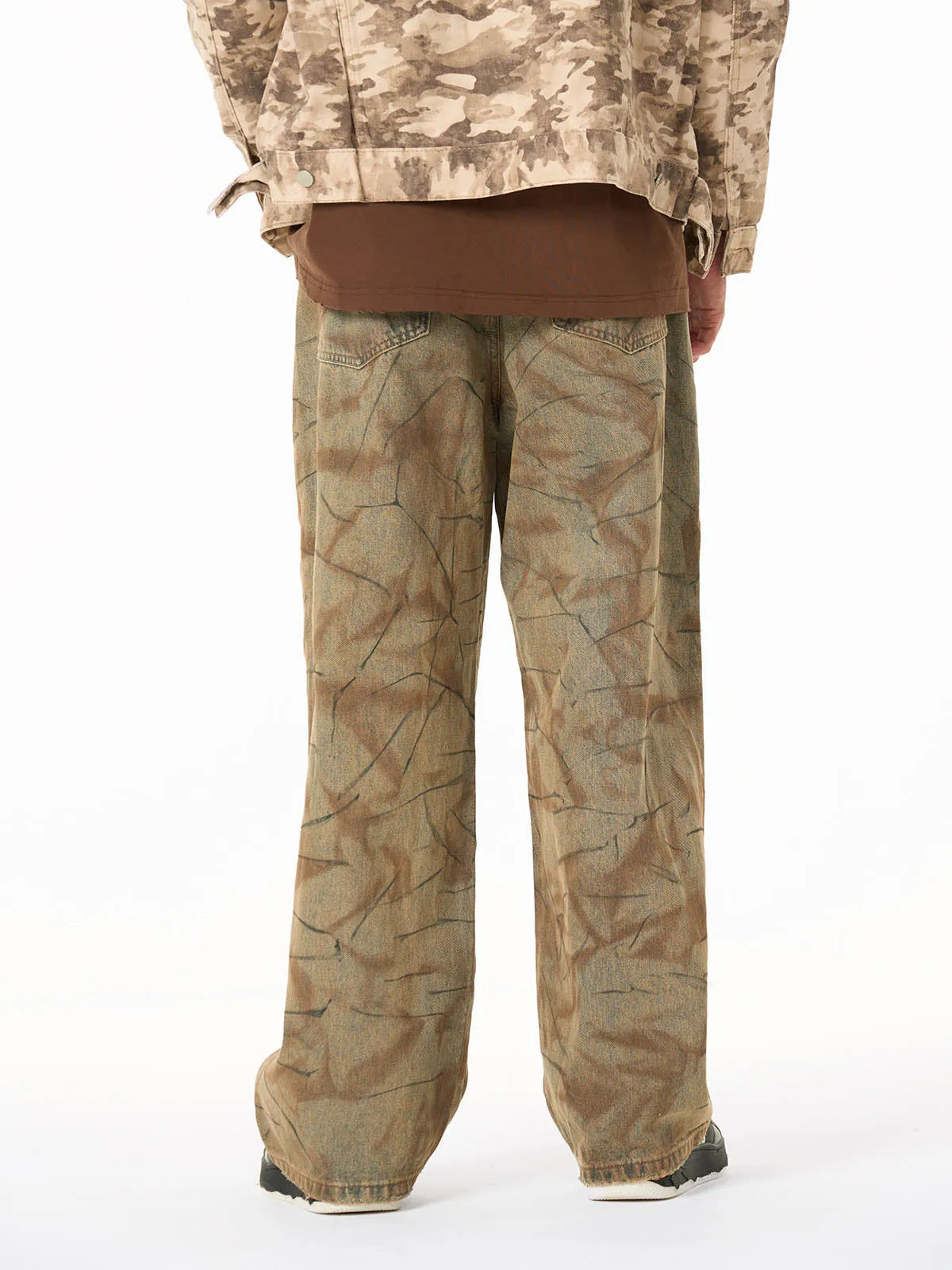 Vintage Washed Distressed Copper-Dyed Jeans sold by Thesupermade product image thumbnail 4