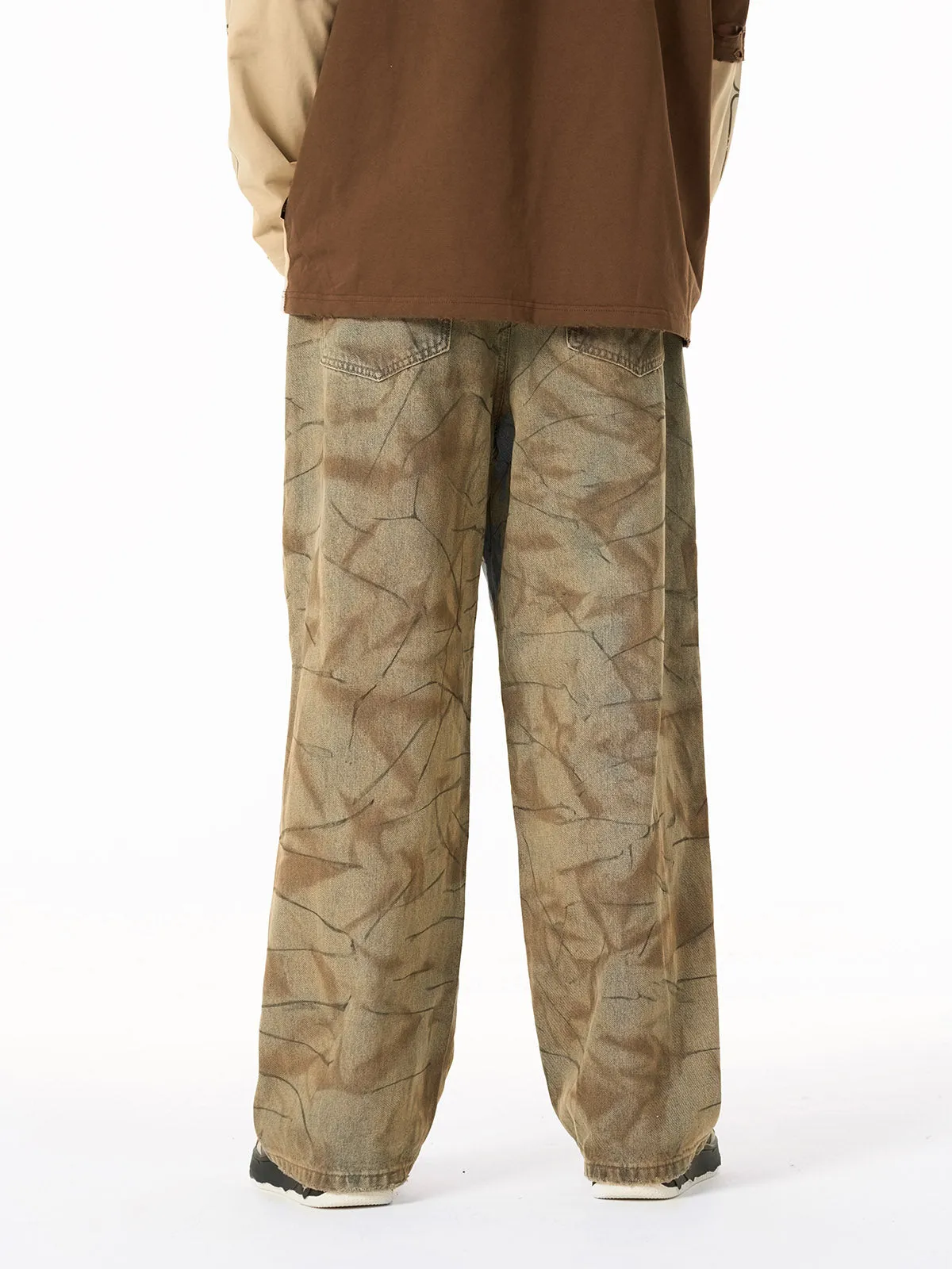 Vintage Washed Distressed Copper-Dyed Jeans sold by Thesupermade product image thumbnail 3