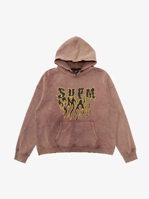 Bold SPMD letter print, relaxed silhouette, soft cotton fabric sold by Thesupermade