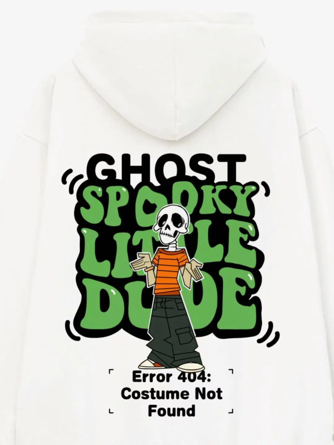 Error 404 Costume Not Found Print Cotton Hoodie sold by Thesupermade product image thumbnail 3