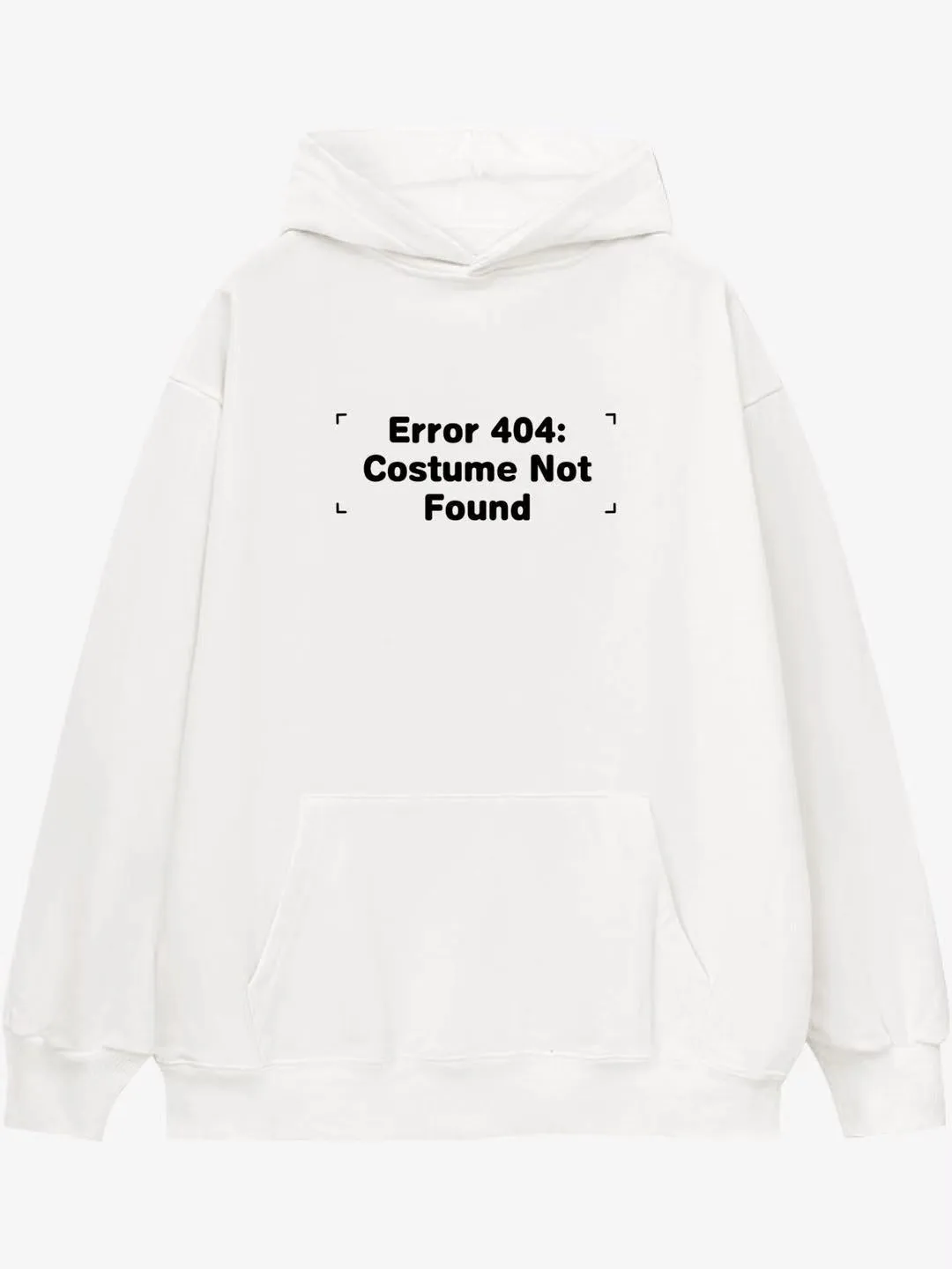 Error 404 Costume Not Found Print Cotton Hoodie sold by Thesupermade