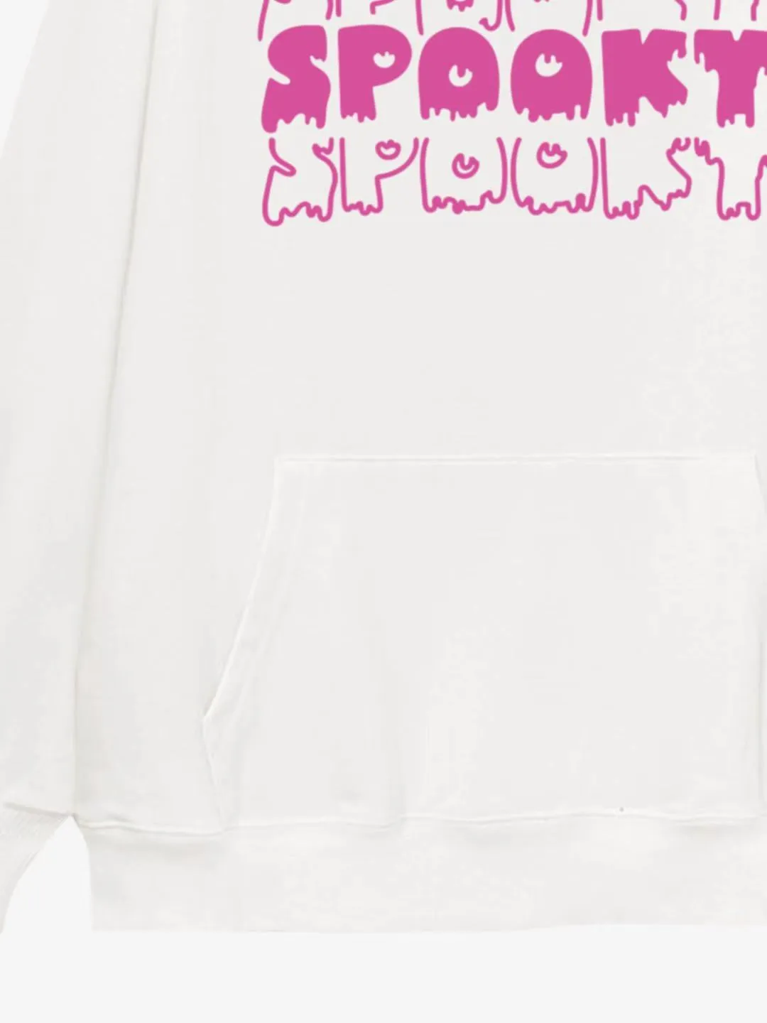 Spooky Halloween Pumpkin Design Cotton Hoodie sold by Thesupermade product image thumbnail 3