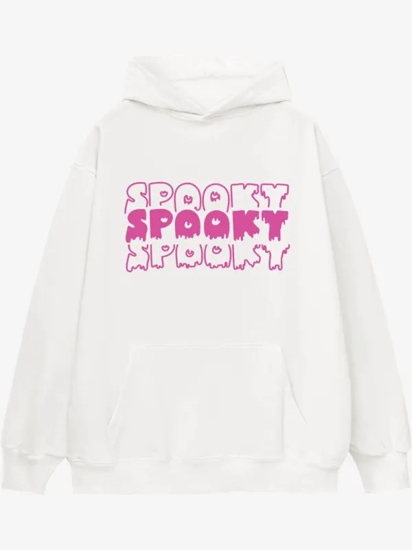 Spooky Halloween Pumpkin Design Cotton Hoodie sold by Thesupermade