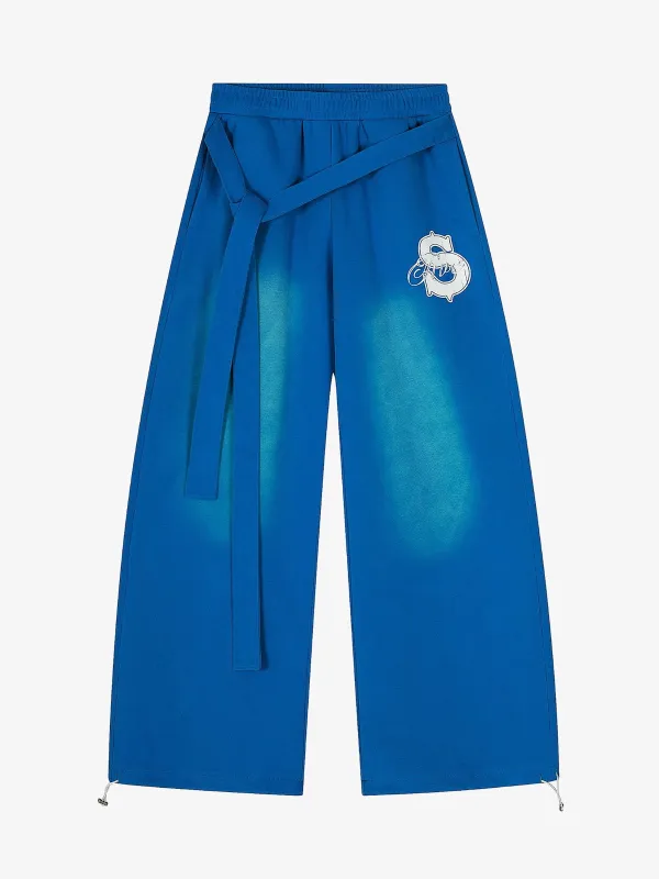 Retro Belted Paratrooper Wide-Leg Pants sold by Thesupermade