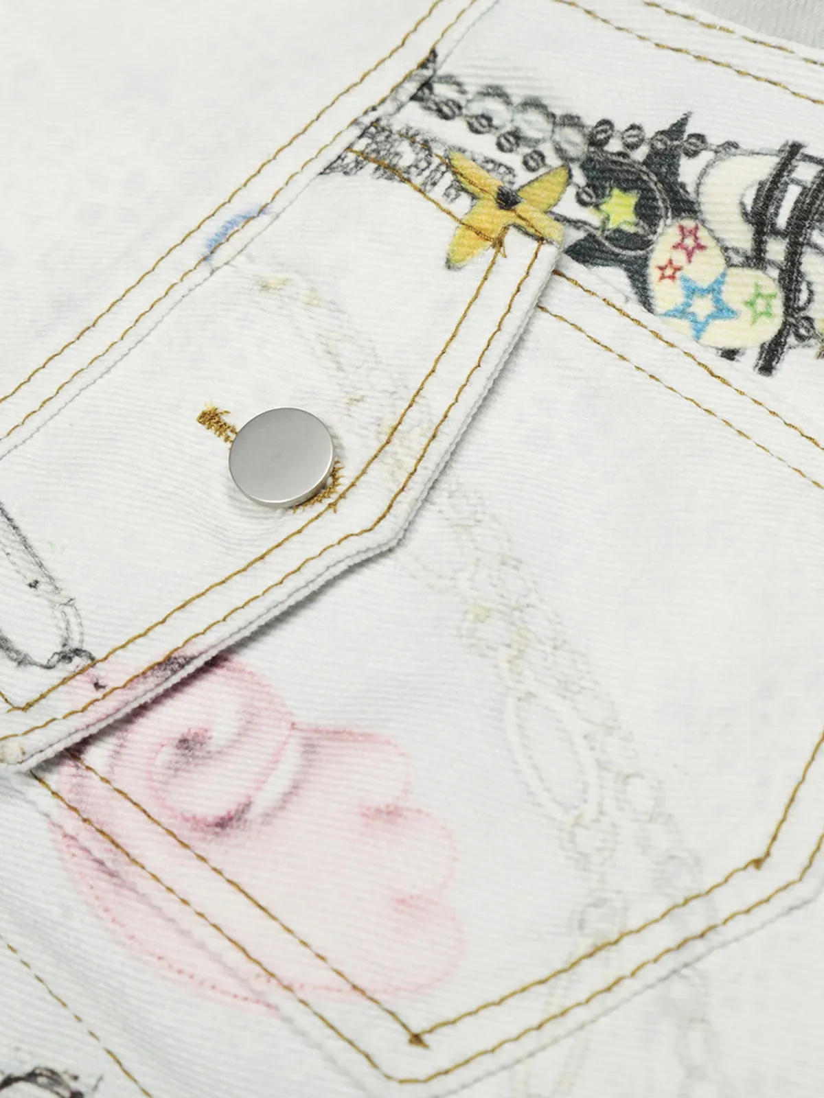 Vintage 3D Graphic Denim Jacket sold by Thesupermade product image thumbnail 4