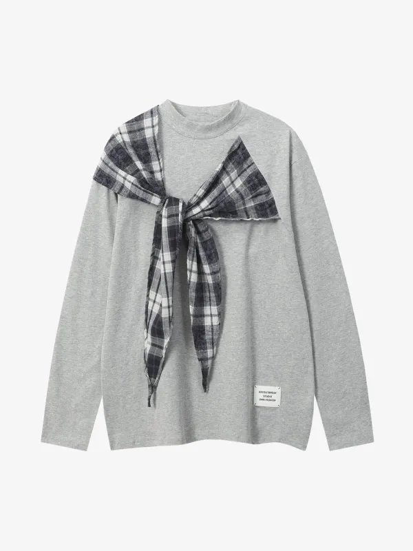 Vintage Bow Design Long-Sleeved T-Shirt sold by Thesupermade