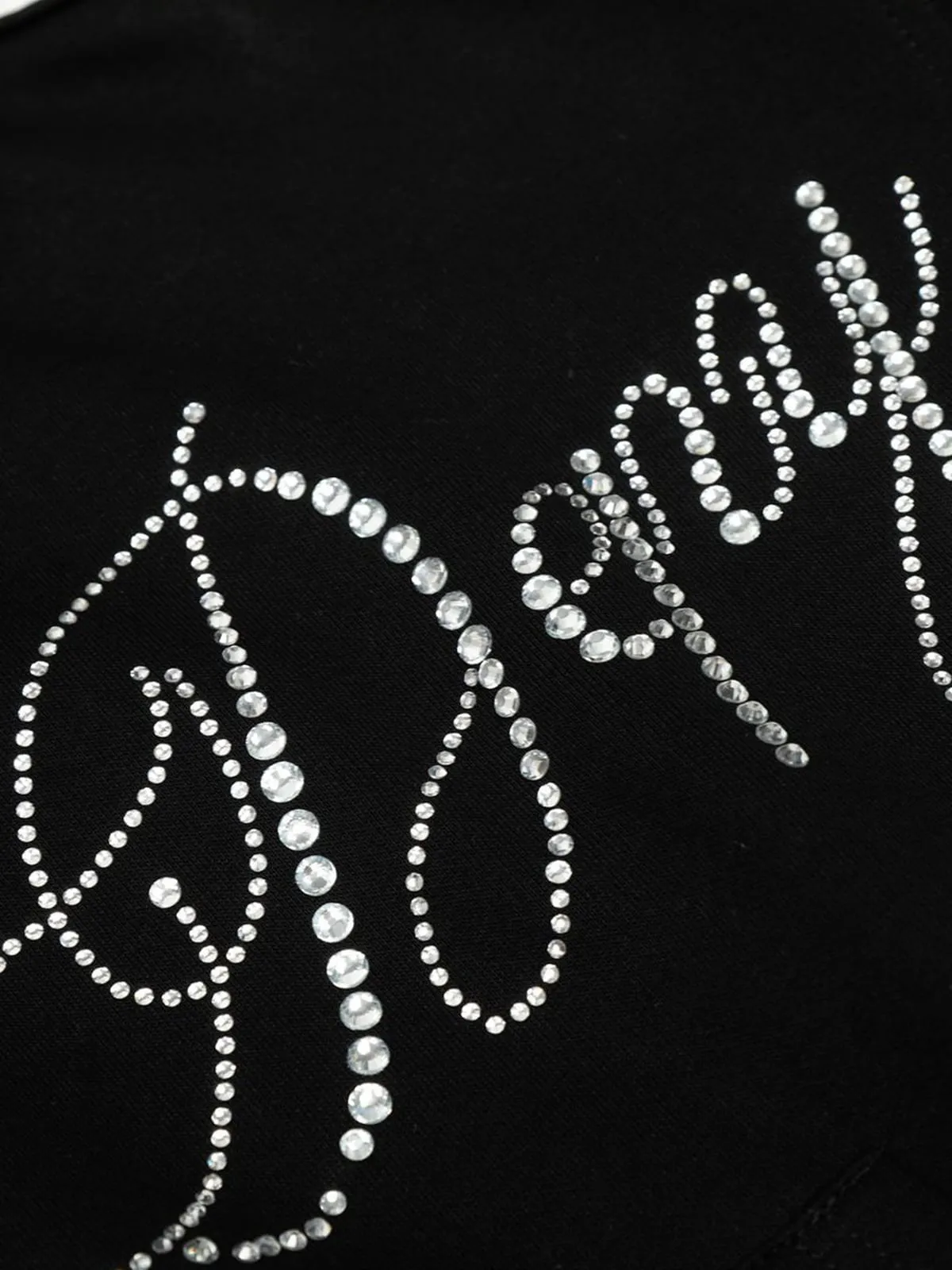 Diamend Letter Fur Collar High Waist Hooded Jacket sold by Thesupermade product image thumbnail 3