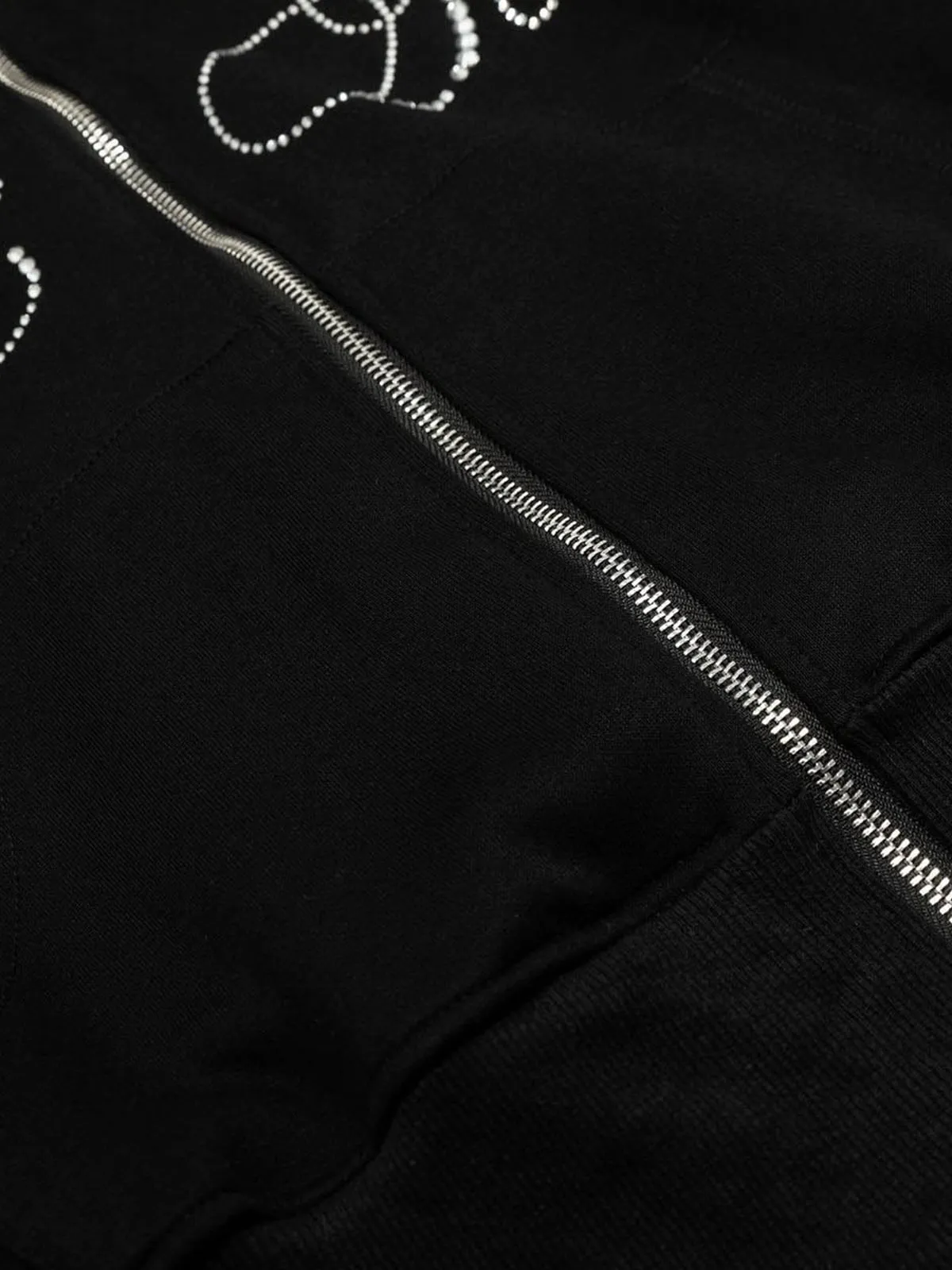 Diamend Letter Fur Collar High Waist Hooded Jacket sold by Thesupermade product image thumbnail 5