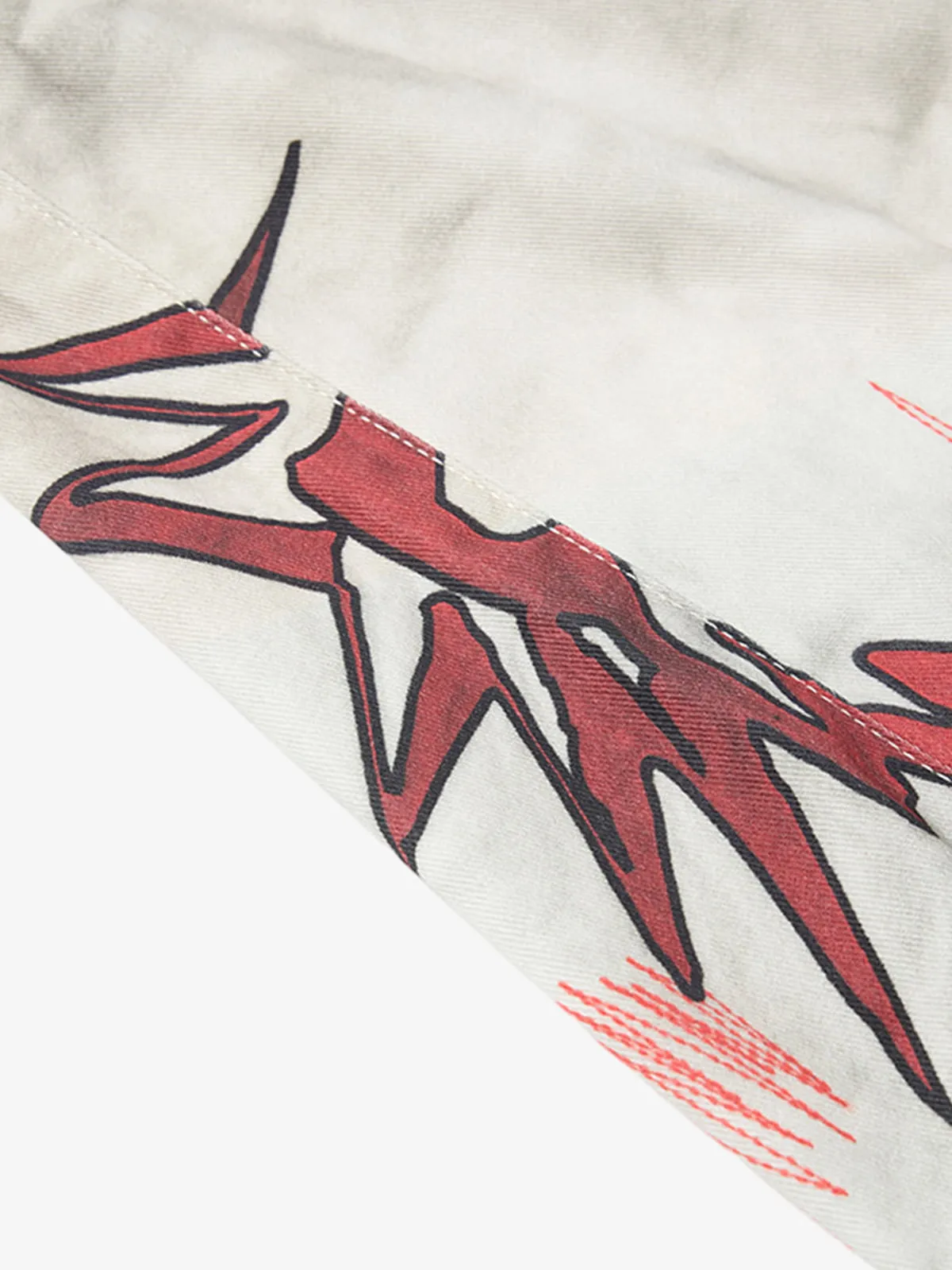 Vintage Dirty-Dyed Washed Wide-Leg Cargo Pants sold by Thesupermade product image thumbnail 3