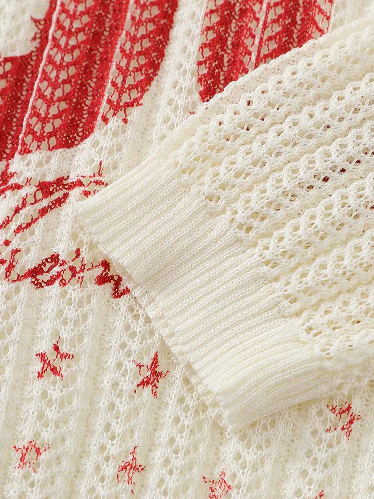 Street Hollow Knit Crew Neck Sweater sold by Thesupermade product image thumbnail 3